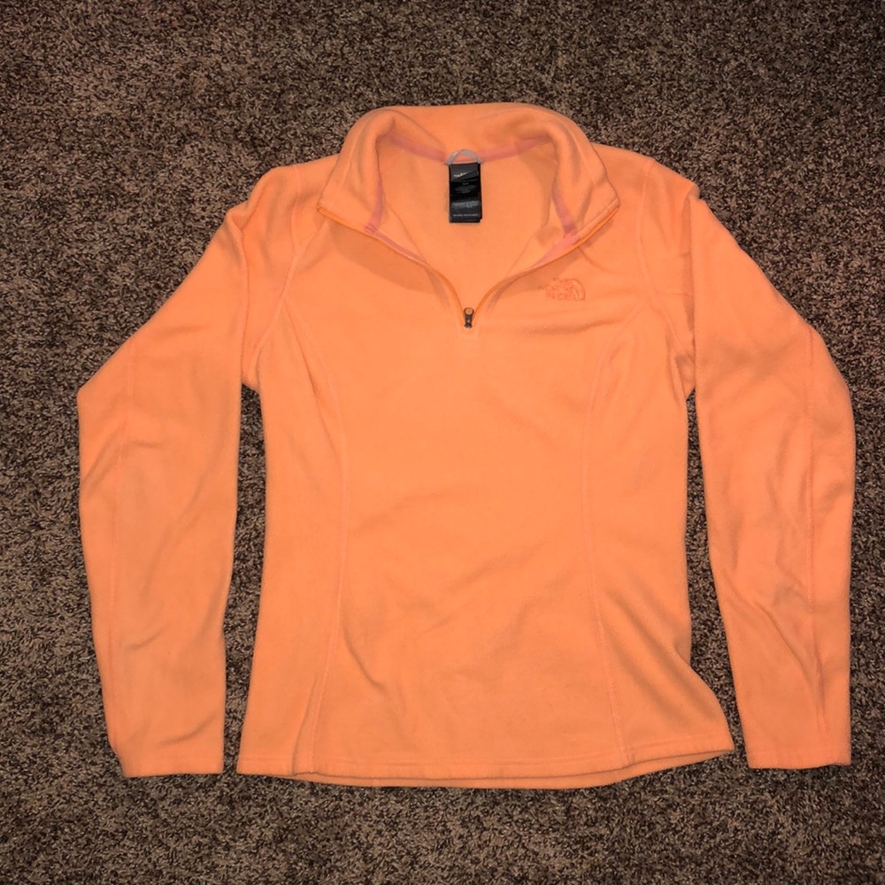 Medium North Face Orange Pullover - image 1